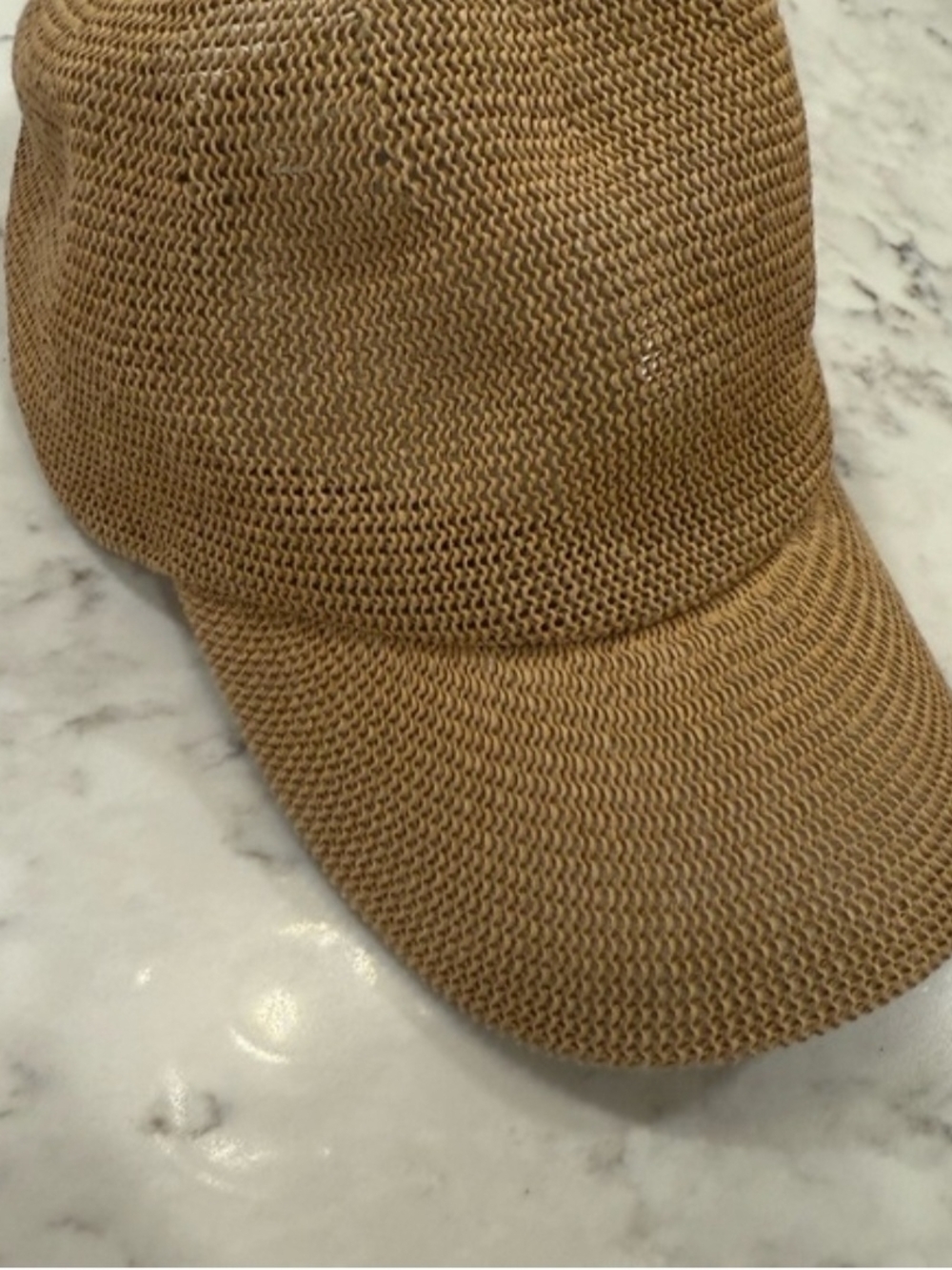Women's Casual Woven Baseball Cap - Tan